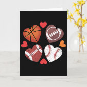 Carte Style de la Saint-Valentin Heart Footll Sketll Sel (Fleur jaune)