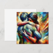 Carte Style de peinture à l'huile d'olive de Lover (Devant / Derrière)