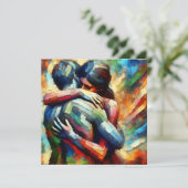 Carte Style de peinture à l'huile d'olive de Lover (Debout devant)