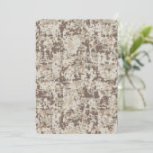 Carte Style Désert Camouflage Numérique Décoration Beige (Debout devant)