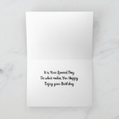 CARTE STYLE DU LAC D'ANNIVERSAIRE - POUR VOUS **SON** (Intérieur)