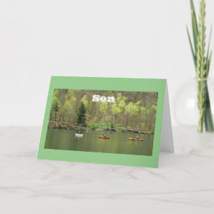 CARTE STYLE DU LAC D'ANNIVERSAIRE - POUR VOUS **SON**