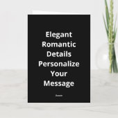Carte Style élégant amour plus grand (Dos)