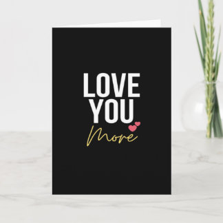 Carte Style élégant amour plus grand 