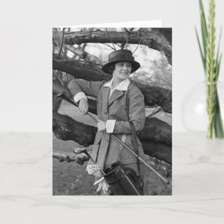 Carte Style féminin dans l'attrait du golf, début des an
