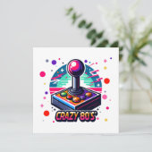 Carte style fou des années 80 (Debout devant)