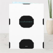 Carte Style moderne bleu Joyeux Anniversaire ami (Dos)