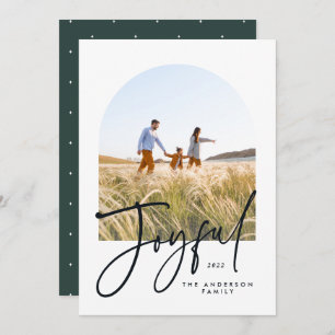 Carte Style moderne élégant typographie verte 1 photo No