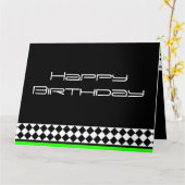 Carte Style noir blanc (Fleur jaune)