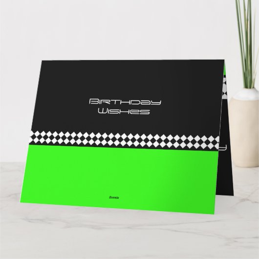 Carte Style noir blanc (Dos)