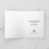 Carte Style noir blanc affaires heureux anniversaire (Intérieur)