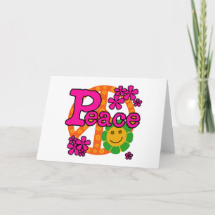 Carte Style Paix des années 60