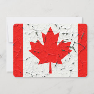 Carte Style Peinture de la feuille d'érable rouge du Can
