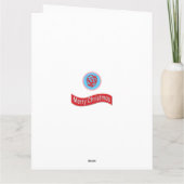 Carte Style père Noël Hipster (Dos)