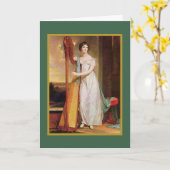 Carte Style Régence de fête (Fleur jaune)