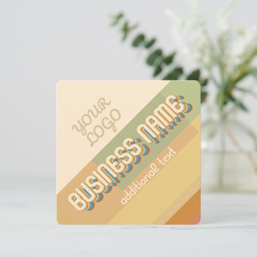 Carte Style Retro-Moderne Inspiré (Debout devant)