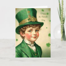 Style rétro St. Patrick's Day Card