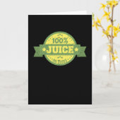 Carte Style Rétro Vasectomie drôle 100% Jus Pas de grain (Fleur jaune)