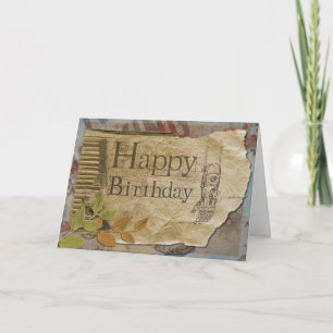 Carte Style Steampunk Voeux d'anniversaire
