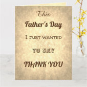 Carte Style typographique élégant Merci Fête des Pères (Fleur jaune)
