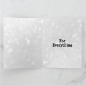 Carte Style typographique moderne Merci Fête des Pères (Intérieur)