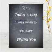 Carte Style typographique moderne Merci Fête des Pères (Fleur jaune)