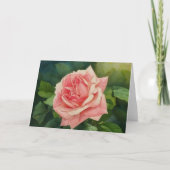 Carte Style vintage Peacht Rose Garden Art (Devant)