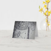 Carte style yaei cubicsm (Fleur jaune)