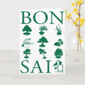 Carte Styles de base de l'arbre Bonsai (Fleur jaune)