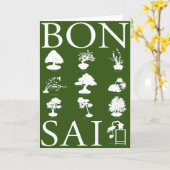 Carte Styles de base de l'arbre Bonsai (Fleur jaune)