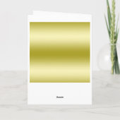 Carte Stylet d'or et Merci triple d'anniversaire de (Dos)