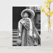 Carte Stylin' Suffragette, 1908 (Fleur jaune)