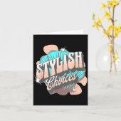 Carte Stylish Choices Retro Aesthetic Confident Expressi (Fleur jaune)