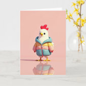 Carte Stylish Little Bird Friend Card (Fleur jaune)