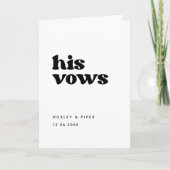 Carte Stylish rétro noir & blanc Ses voeux mariages (Devant)