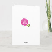 Carte Stylish Rose Beauté Salon Accueil Fille (Dos)