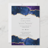 Carte Sublime Agate Blue Gold MARIAGE SUITE (Devant)