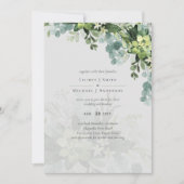 Carte Sublime Dusty Bleu VERT MARIAGE Eucalyptus (Devant)