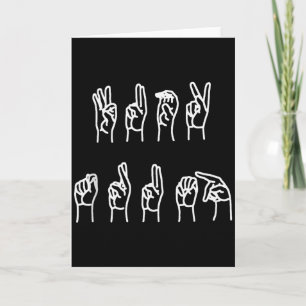 Carte Subtil anti-trump ASL Langue des Signes T-shirt 