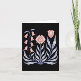 Carte Subtil résister Trump Foxglove Daisy Tulip Flower 