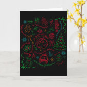 Carte Subtle Anti Trump Christmas Funny Democracy Libera (Fleur jaune)