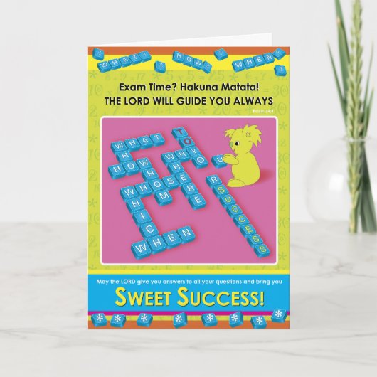 Carte Succès doux (Devant)