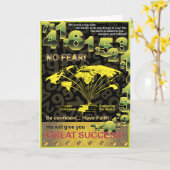 Carte Succès global (Fleur jaune)