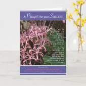 Carte Succès rose de lis (Fleur jaune)