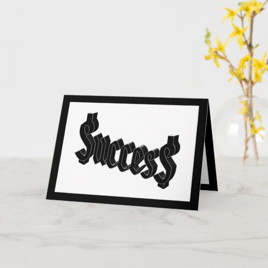 Carte Succès = $ucces$ (Fleur jaune)