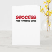 Carte Success and nothing less (Fleur jaune)