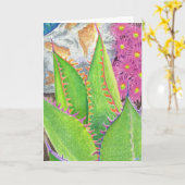 Carte Succulent 3 (Fleur jaune)