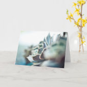 Carte Succulent d'Echeveria (Fleur jaune)