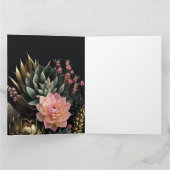 Carte Succulent et fleurs arrière - plan (Intérieur)