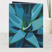 Carte Succulentes Agave Bleu Cactus Succulentes (Dos)